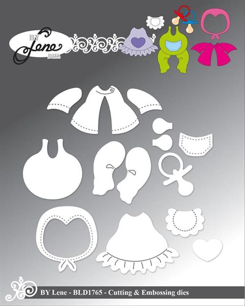 By Lene dies Acceessories for BLD1764 Største 3,3x3,3cm
